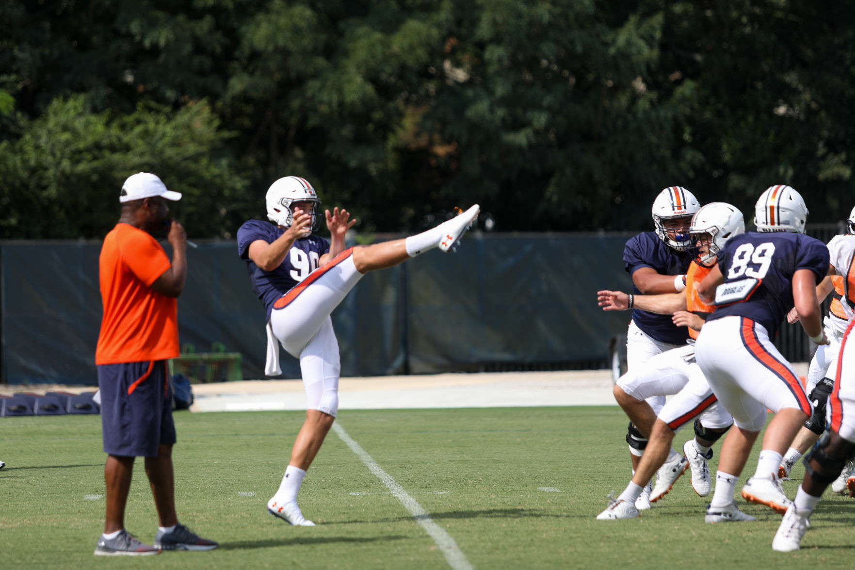 Auburn football practice Aug. 12